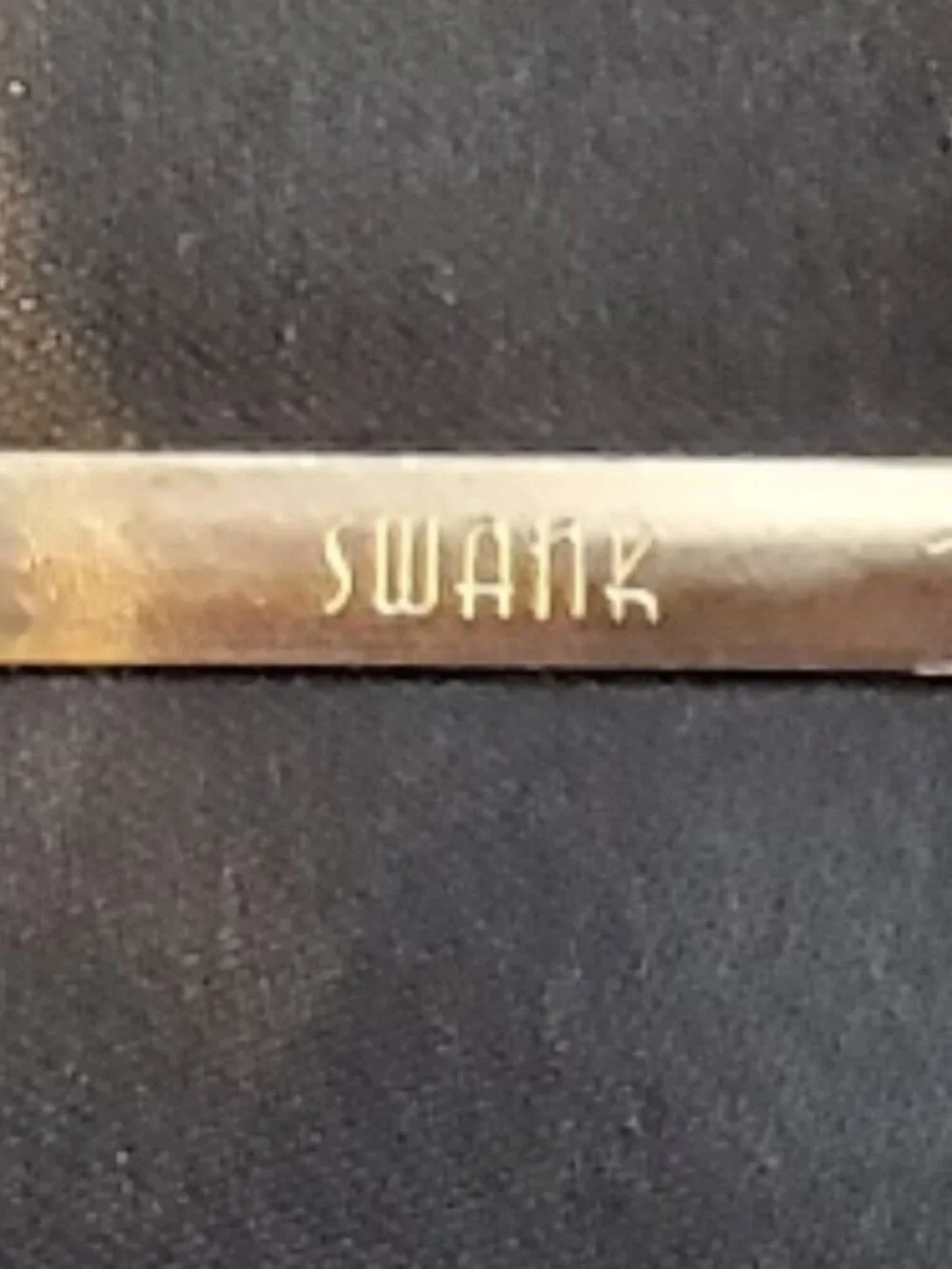 Vintage Swank Signed Tie Clip Bar